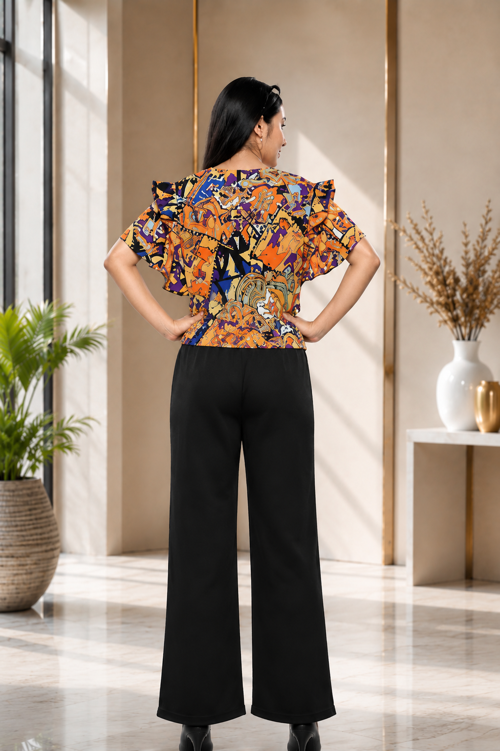 GIRLS TOP TROUSER SET